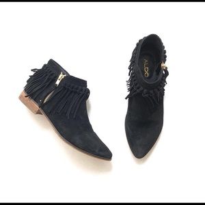 Aldo black fringe 7.5
